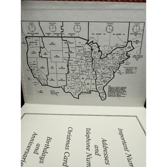 Stuart Hall 1704 Gilded Address Executive Faux Leather Book - NOS, VTG - Picture 6 of 9